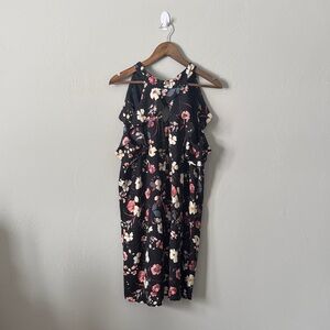 Floral Black Dress